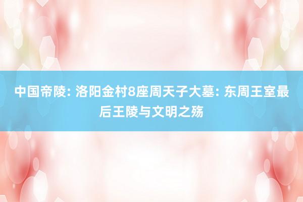 中国帝陵: 洛阳金村8座周天子大墓: 东周王室最后王陵与文明之殇