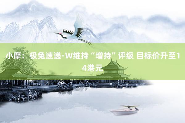 小摩：极兔速递-W维持“增持”评级 目标价升至14港元
