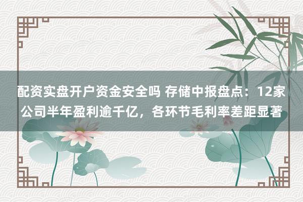 配资实盘开户资金安全吗 存储中报盘点：12家公司半年盈利逾千亿，各环节毛利率差距显著